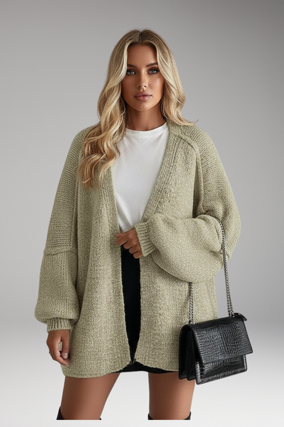 Women's Open Front Cardigan Long Sleeves
