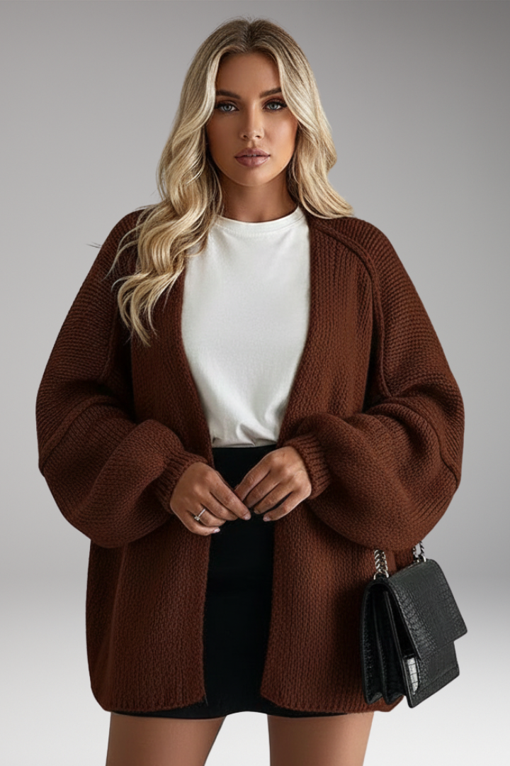 Women's Open Front Cardigan Long Sleeves