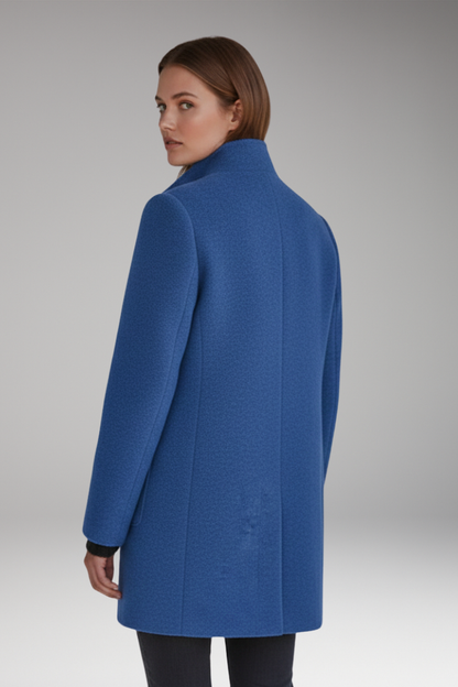 Women's High Collar Button Coat
