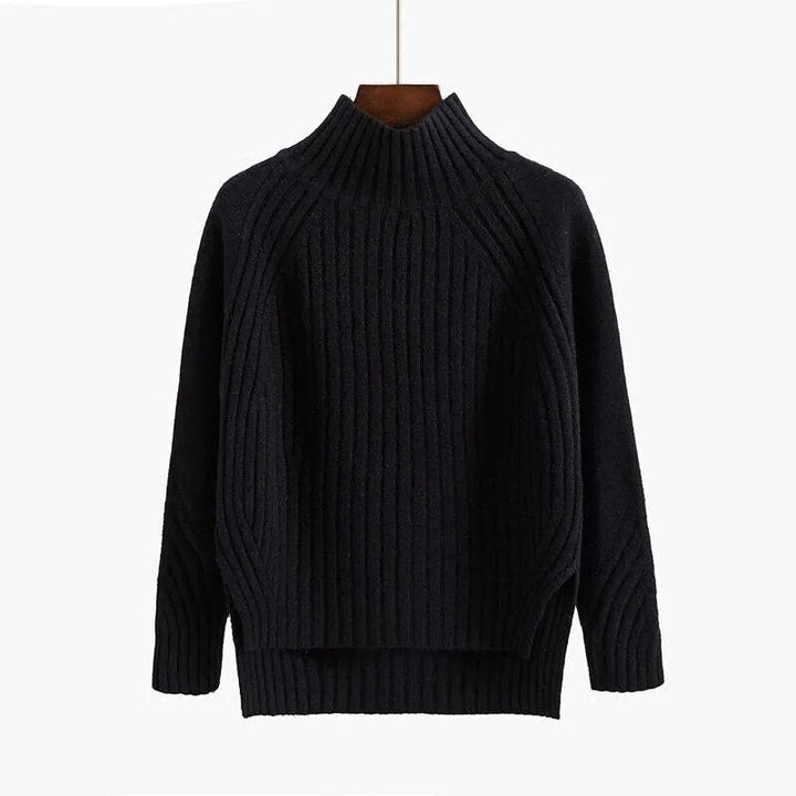 Cozy Women's Cable Knit Turtleneck Sweater