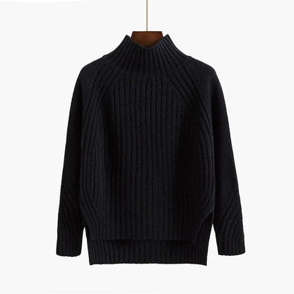 Cozy Women's Cable Knit Turtleneck Sweater