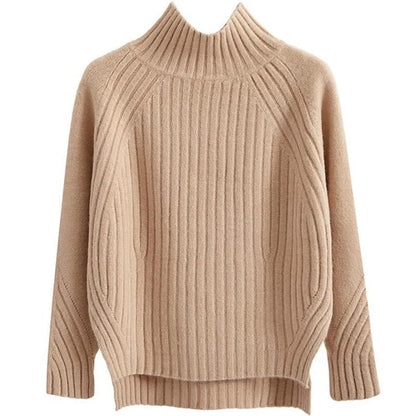 Cozy Women's Cable Knit Turtleneck Sweater
