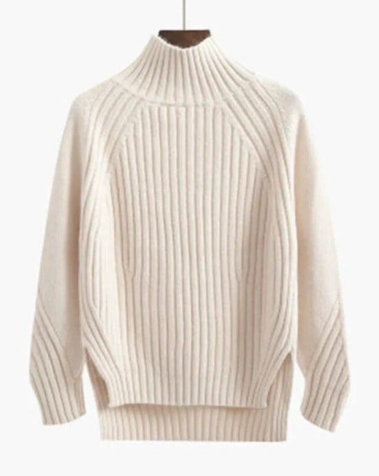 Cozy Women's Cable Knit Turtleneck Sweater