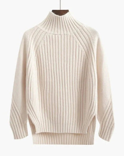 Cozy Women's Cable Knit Turtleneck Sweater