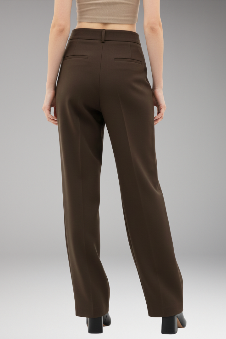 Women's Wide Leg Dress Pants Asymmetrical Design