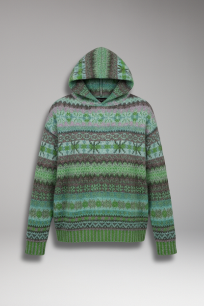 Women's Knit Hoodie Pullover Ribbed Cuffs - VibreMode
