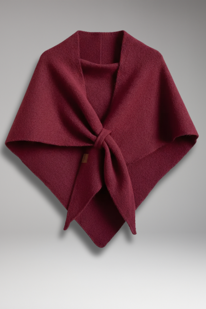 Women's Knit Shawl Draped Edges - VibreMode