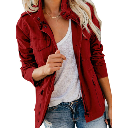 Women's Lightweight Zip Up Jacket Breathable Nylon
