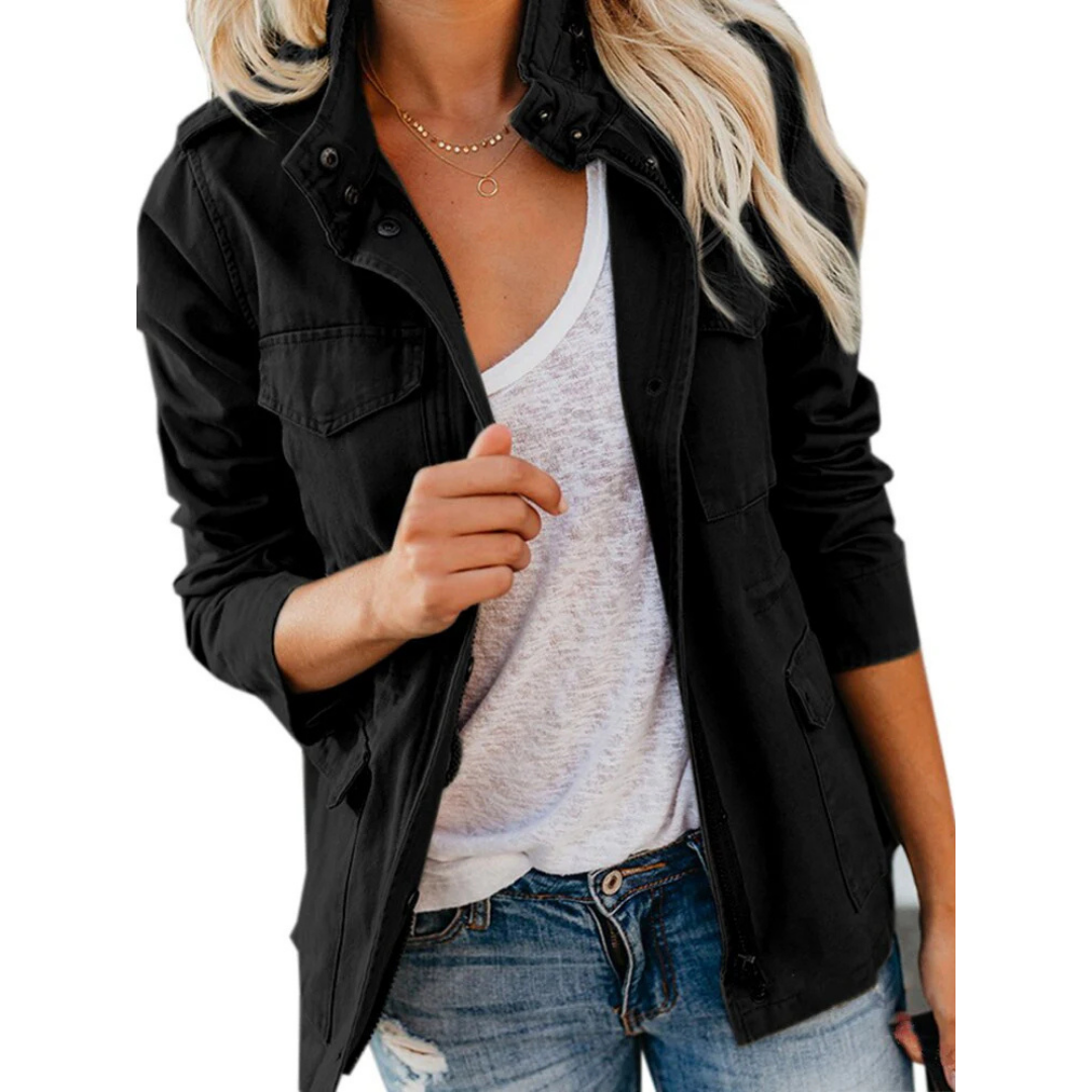 Women's Lightweight Zip Up Jacket Breathable Nylon
