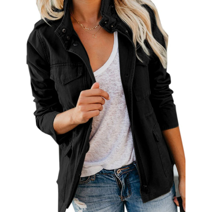 Women's Lightweight Zip Up Jacket Breathable Nylon