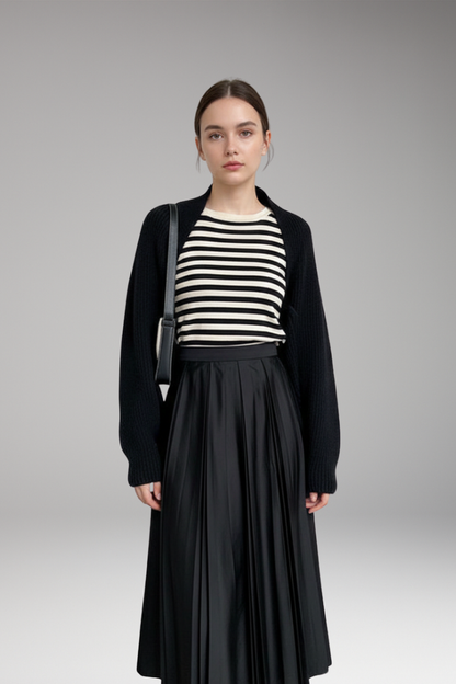 Women's Long Sleeve Open Front Cardigan Ribbed