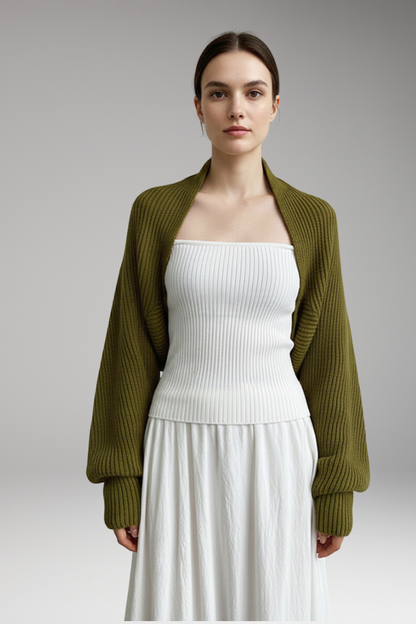 Women's Long Sleeve Open Front Cardigan Ribbed
