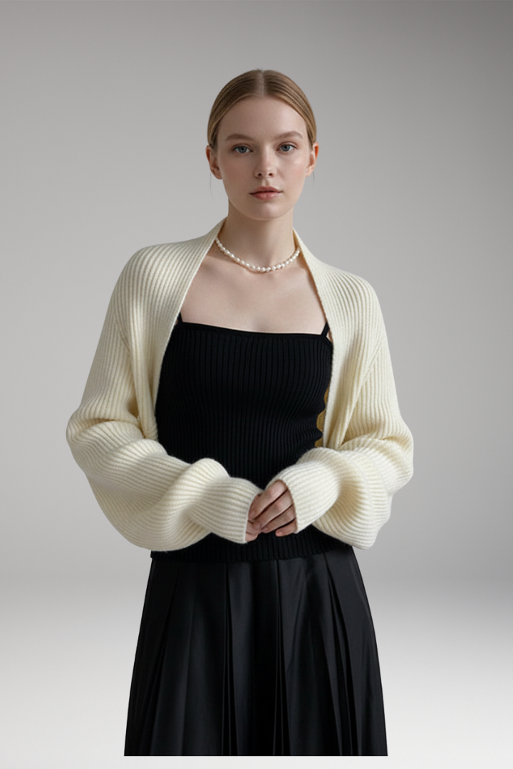 Women's Long Sleeve Open Front Cardigan Ribbed