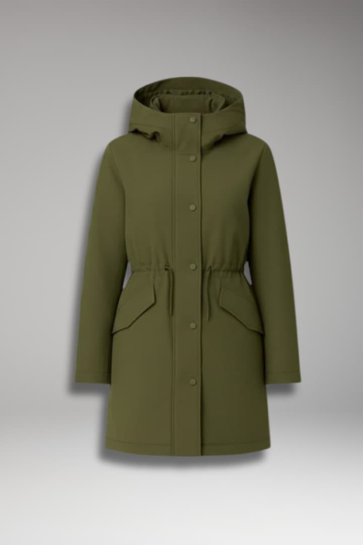 Women's Padded Parka Jacket Zip Up - VibreMode