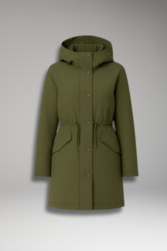 Women's Padded Parka Jacket Zip Up - VibreMode