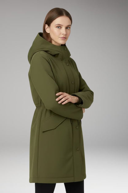 Women's Padded Parka Jacket Zip Up