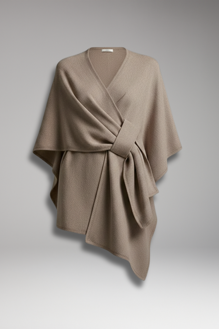Women's Double-Sided Poncho Shawl Wide Drape - VibreMode