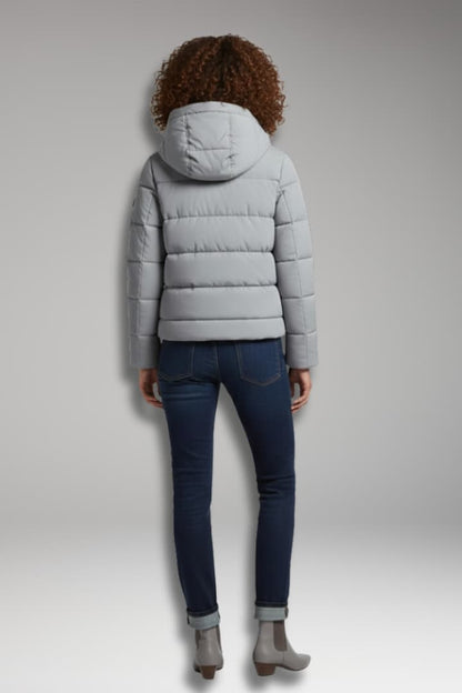 Women's Puffer Jacket High Collar Zipper Waterproof