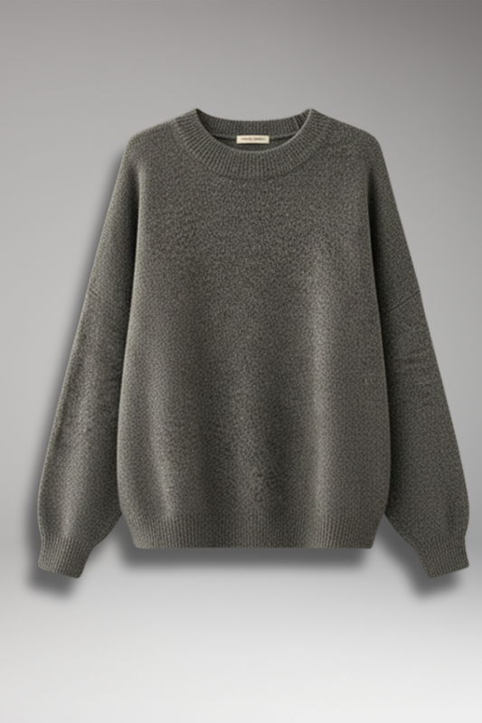 Women's Round Neck Pullover Split Hem - VibreMode