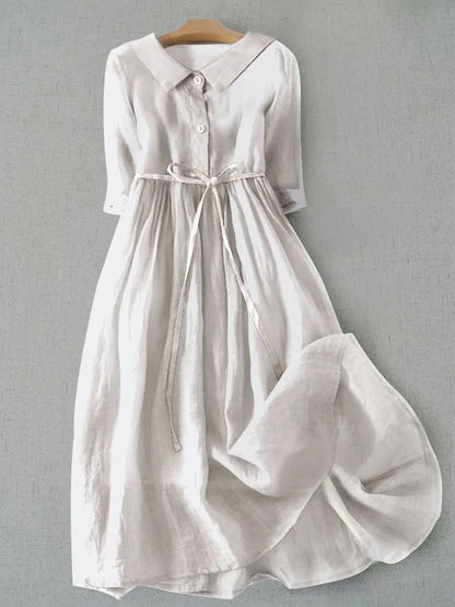 Elegant Ladies' Flowy Midi Evening Dress