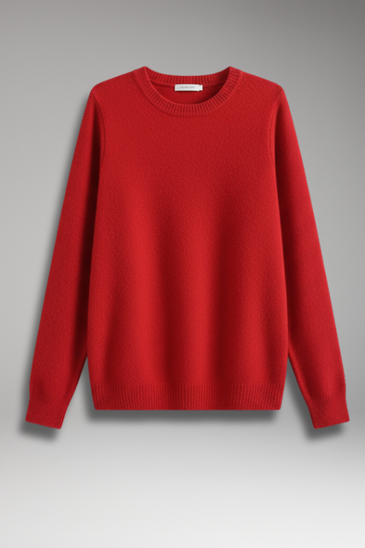 Women's Round Neck Sweater Plain Crew Neck - VibreMode