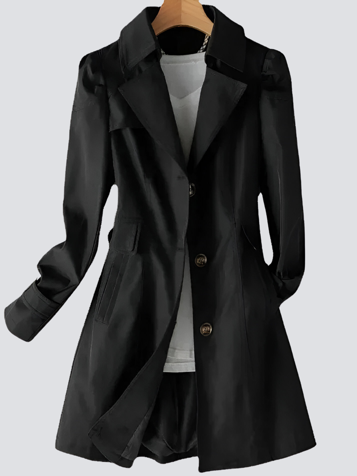 Women's Trench Coat Waterproof Classic Tan