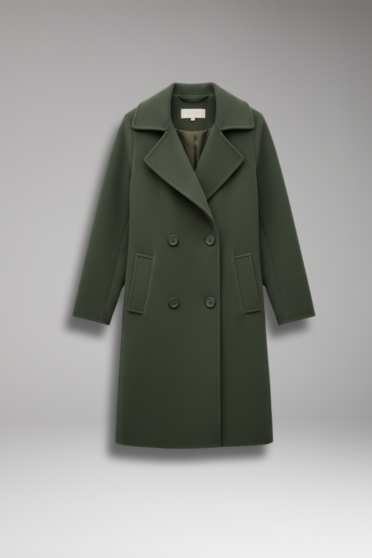 Women's Trench Coat Notched Lapel Button Front - VibreMode