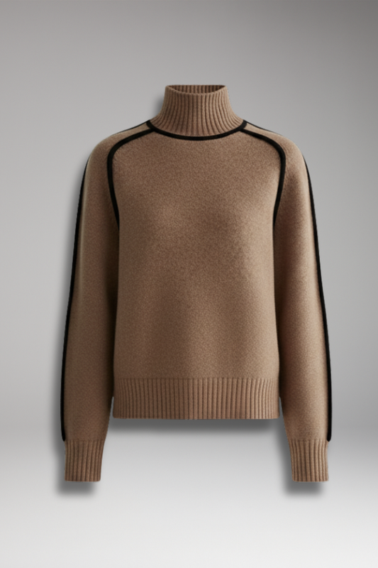 Women's Turtleneck Sweater High Collar - VibreMode