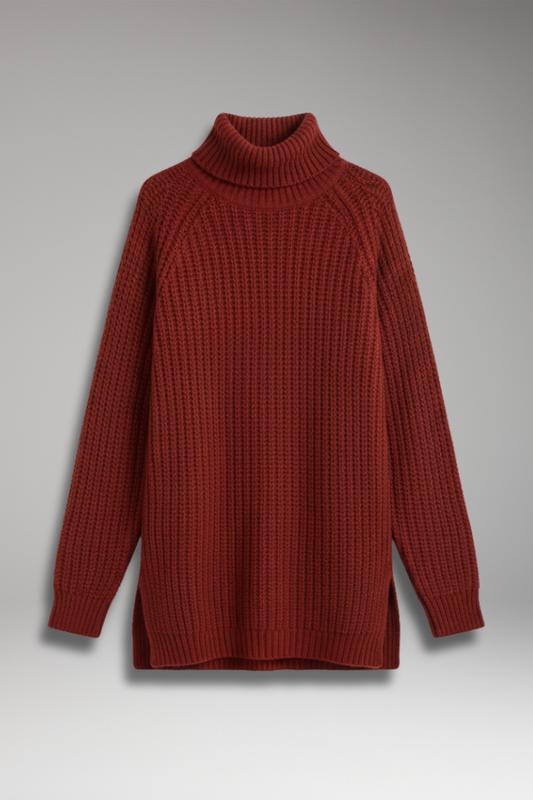 Women's Long Sleeve Turtleneck Sweater - VibreMode