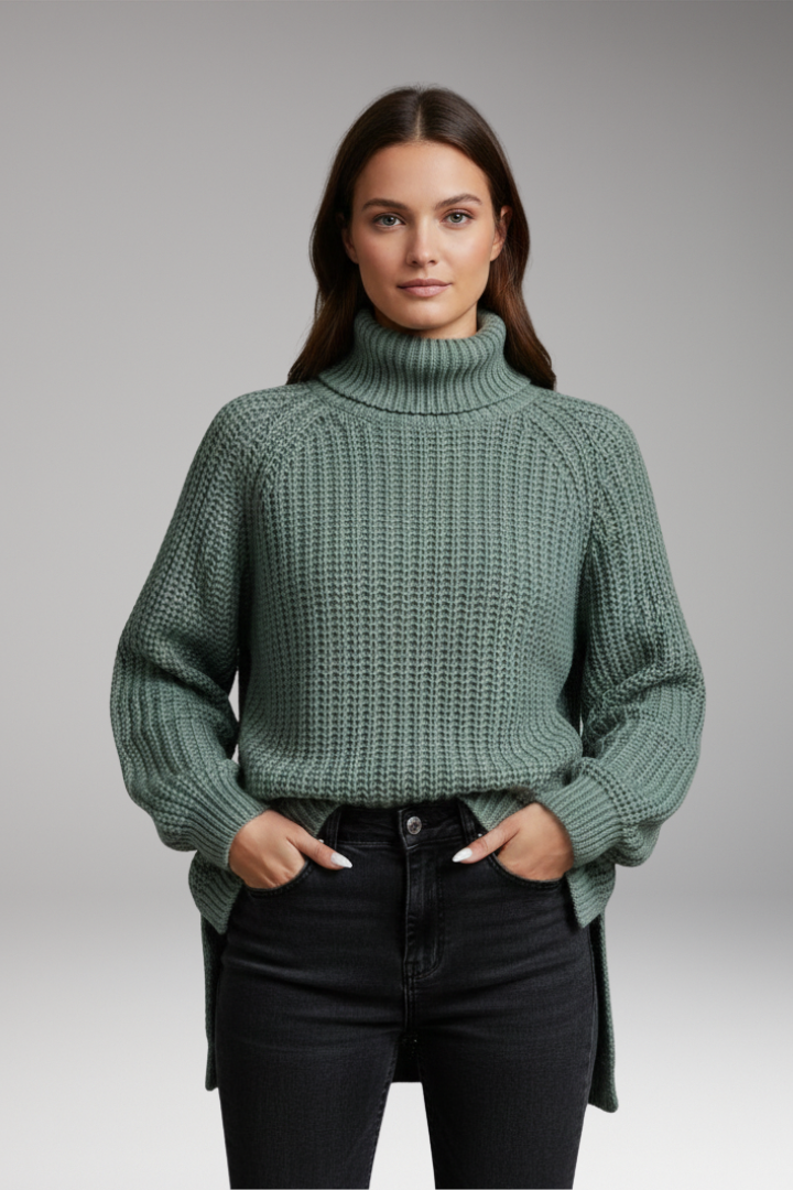 Women's Long Sleeve Turtleneck Sweater