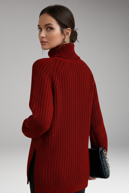 Women's Long Sleeve Turtleneck Sweater