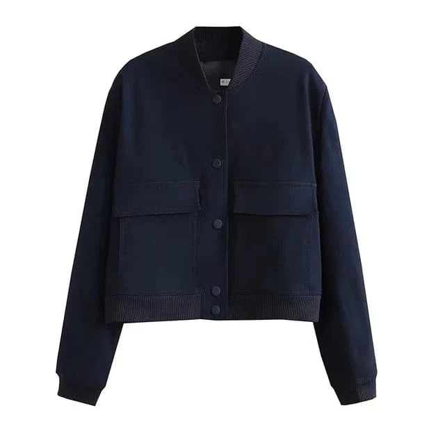 Women's Tweed Overshirt With Pockets