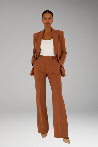 Women's Blazer Suit Straight Leg Pants