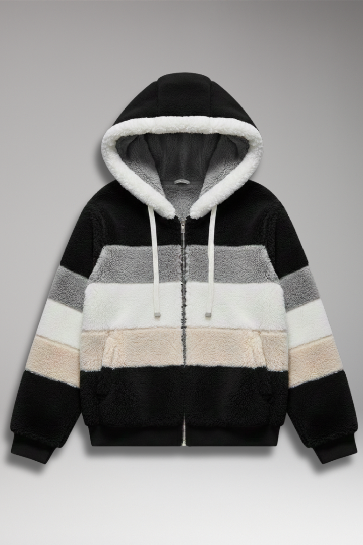 Women's Winter Parka Coat Faux Fur Lined Hooded - VibreMode