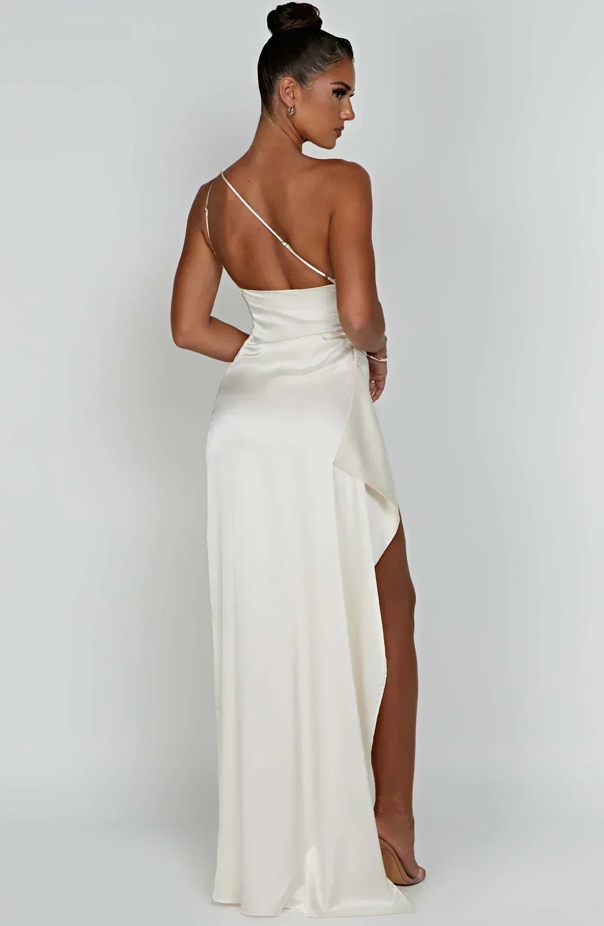 Elegant Long Formal Asymmetric Maxi Dress