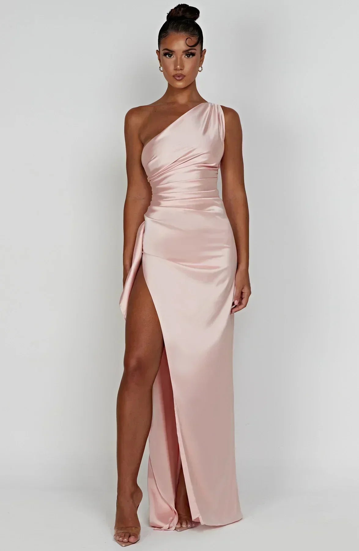 Elegant Long Formal Asymmetric Maxi Dress