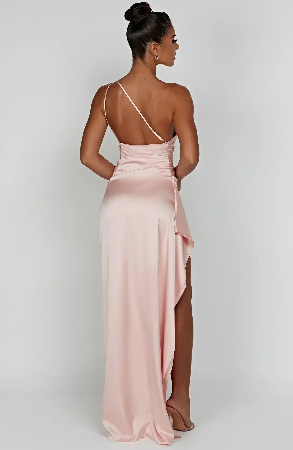 Elegant Long Formal Asymmetric Maxi Dress