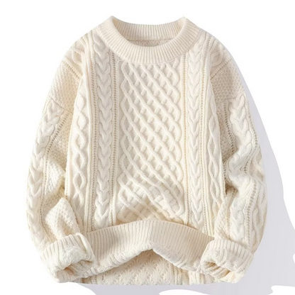 Warm Women's Cable Knit Winter Sweater - VibreMode