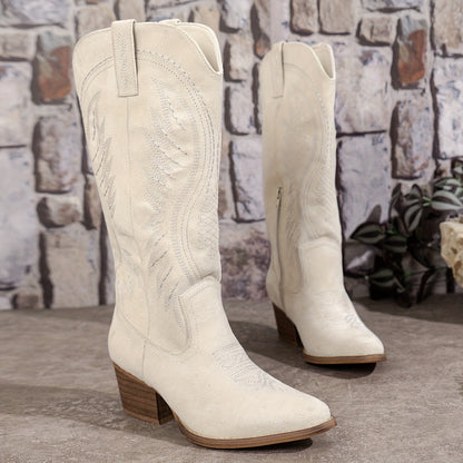 Women's Knee-High Pointed Toe Boots