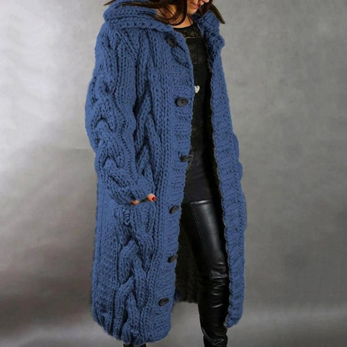 Women's Knit Winter Coat - VibreMode