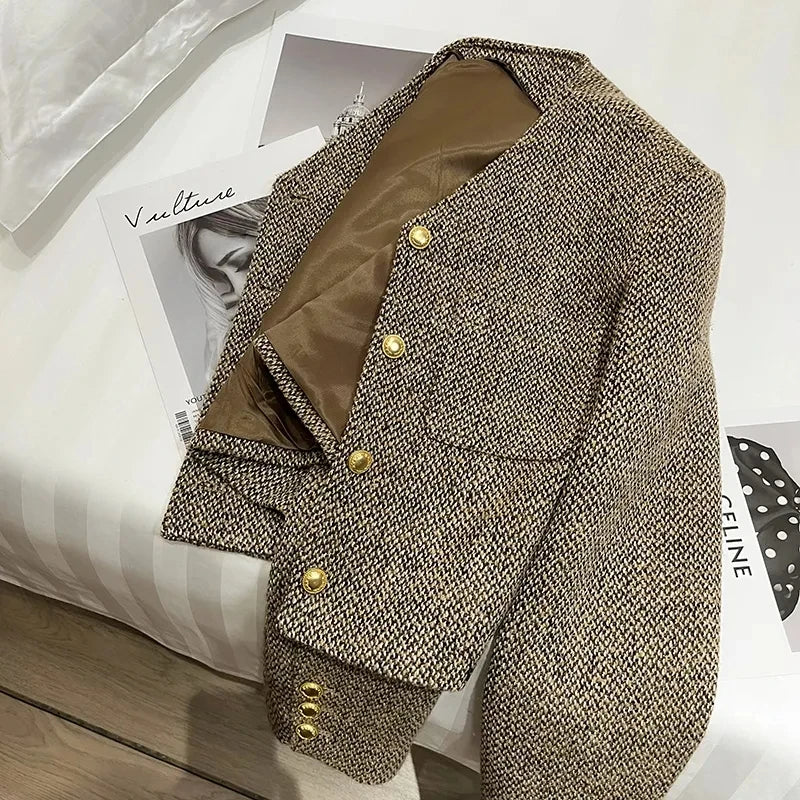 Chic Spring Short Button Jacket for Women