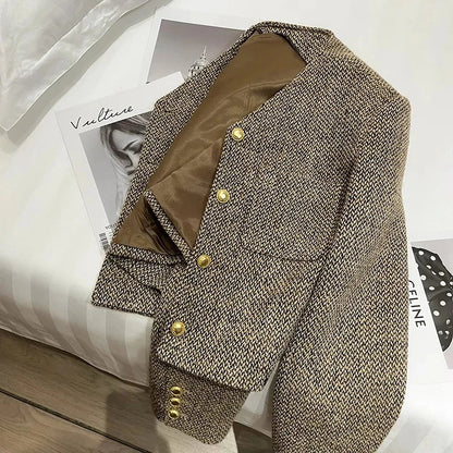 Chic Spring Short Button Jacket for Women