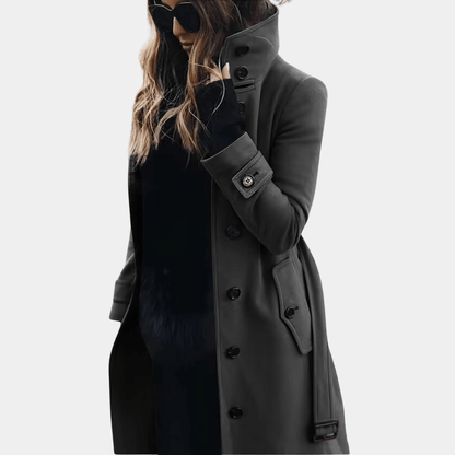 Women's Trench Coat Waterproof Long Tan