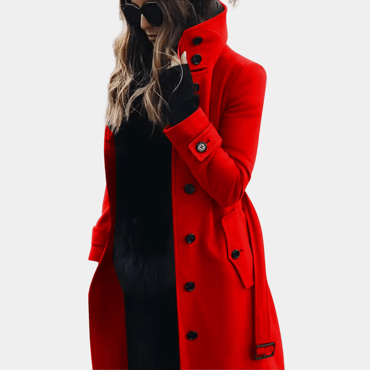 Women's Trench Coat Waterproof Long Tan