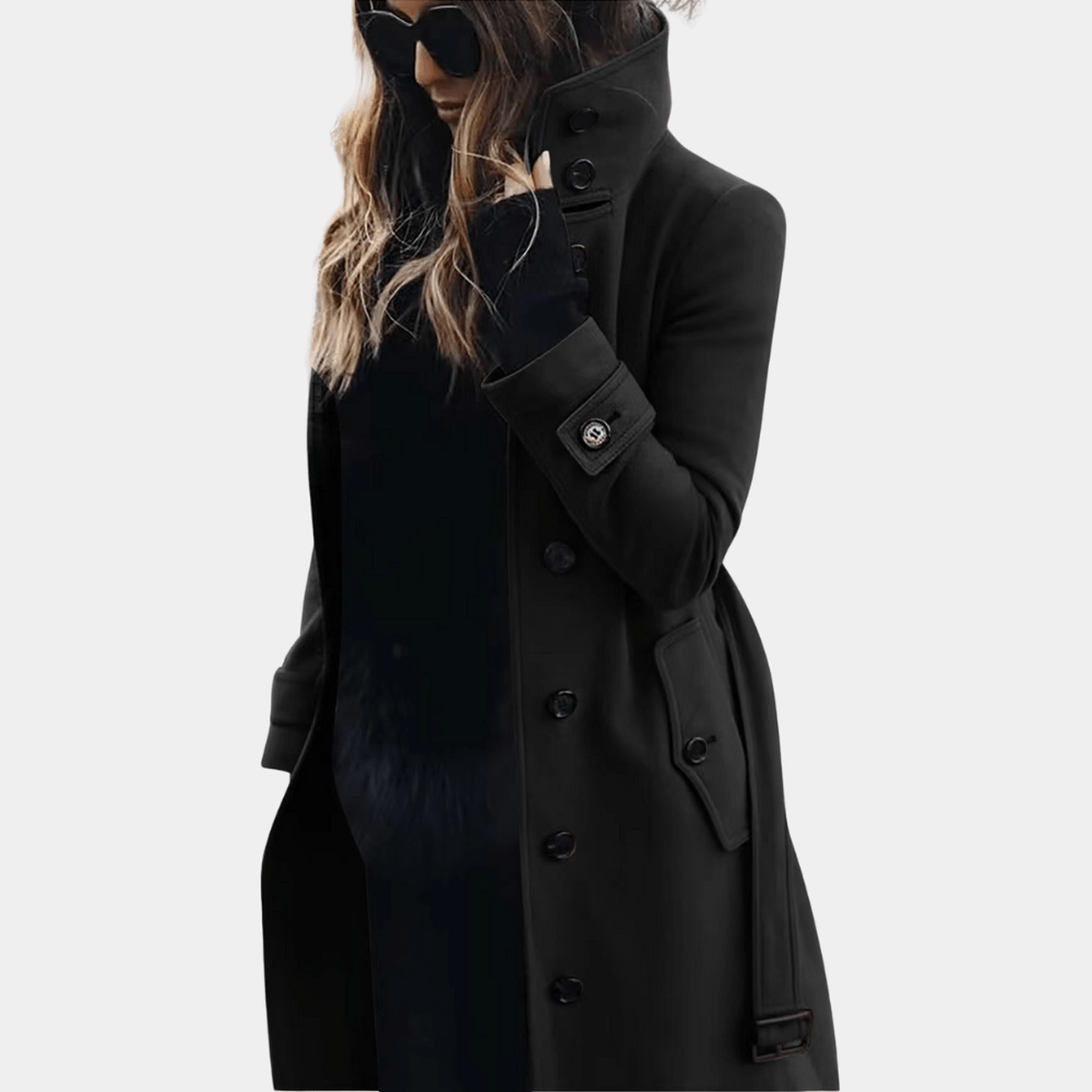 Women's Trench Coat Waterproof Long Tan