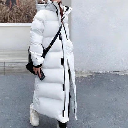 Women's Long Winter Parka Waterproof Design