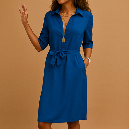 Chic Ladies Floral Waist Dress