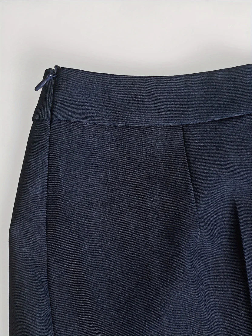 Women's Two Piece Suit Longline Blazer Flare Trousers