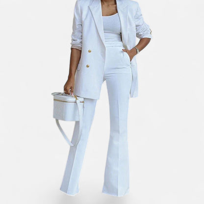 Classic Women's Spring Two Piece Pantsuit Set