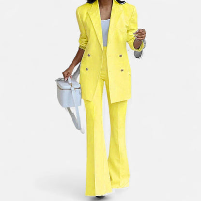 Classic Women's Spring Two Piece Pantsuit Set